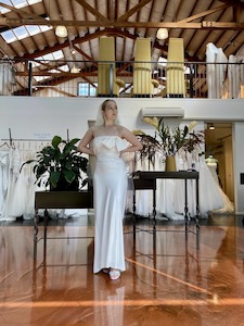 23643/22 – Gorgeous Slip Wedding Dress with Bow