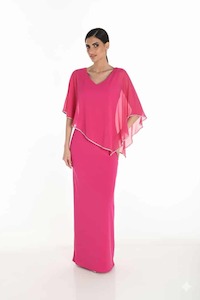 Products: V-Neck Long Sheath Dress FLDR46