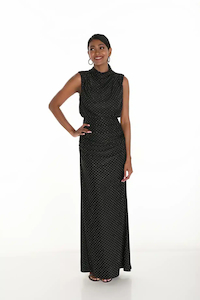 Products: Black Full-Length Gown FLDR53
