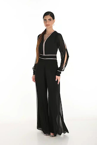 Products: Full-Length Jumpsuit with Rose Gold Jewel Embellishments FLJS4