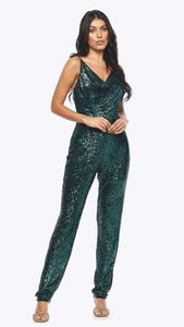 Products: Stretch Sequin Jumpsuit with Spaghetti Straps ZAJS1