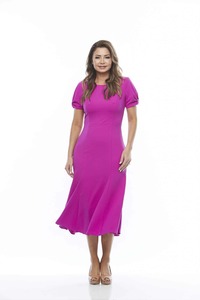 Products: Black Mid Calf Length Blacktie/ Cocktail Dress JHDR22