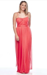Infinity Style, Thin Strapped Chiffon Evening Dress With A Satin Belt ZBDR7