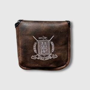 Leather Golf Putter Cover (Mallet) - Brown