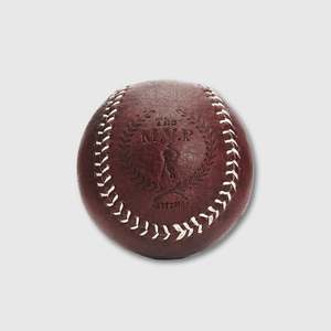 RETRO Heritage Brown Leather Baseball, White Stitch