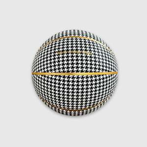 Best Selling Leather Balls: Houndstooth Leather Basketball (Gold)