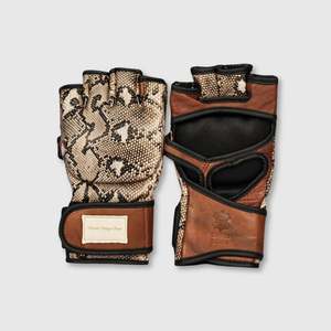 PRO Snake Skin Print Leather MMA Gloves (Limited Edition)