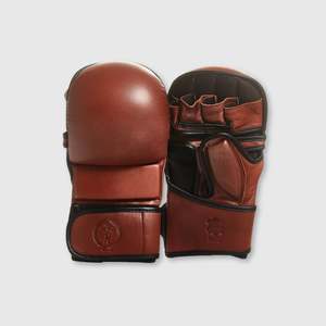 PRO Heritage Brown Leather Hybrid MMA Gloves