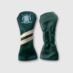 Forest Green / Cream Leather Golf Cover - Fairway