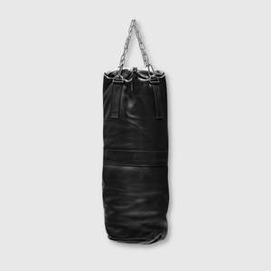 RETRO Executive Black Leather Heavy Punching Bag (un-filled)