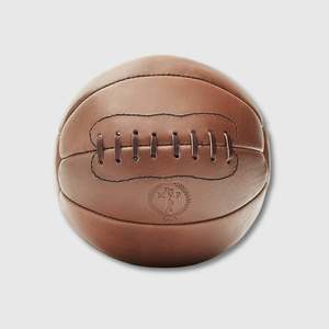 Medicine Balls Website: RETRO Deluxe Tan Leather Medicine Ball