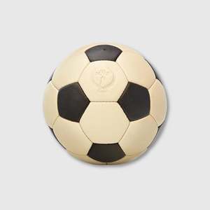 Best Selling Leather Balls: RETRO Cream / Black Leather 32P Soccer ball