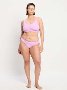 SmileyWorld® | Modibodi Seamless Thong Moisture Wicking Violet