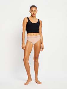 Sensual Hi Waist Bikini Light Cashew