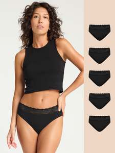 Sensual: Sensual Hi Waist Bikini Multi-Absorbency 5 Pack