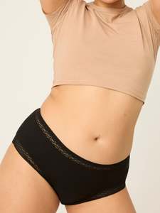 Sensual Boyleg Light Black Lace