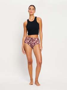 Seamfree: Seamfree Full Brief Super Opulent Paisley Red