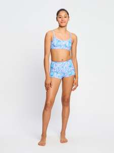 Teen Swimwear Hi Waist Short Super Paisley Pink
