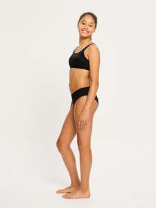 Teen Swimwear Crop Top Black