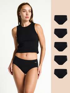 Brief: Basic Mid-Rise Brief Moderate 5 Pack