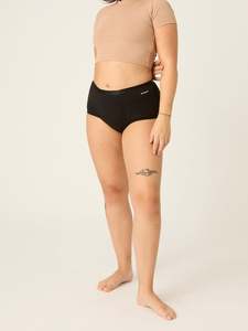 Vegan: Basic Women's Ultra Leak-Proof Brief Black