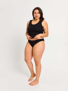 Light Moderate Absorbency: Classic Cheeky Brief Light-Moderate Black