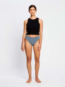 Women: Puma X Modibodi Seamfree Active Bikini Moderate Native Blue