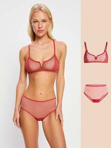 Perspiration: Barely There Bralette & Hi Waist Brief Set