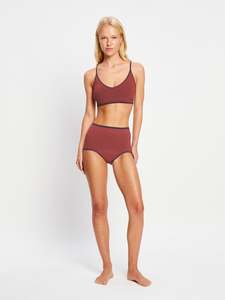 Women: Puma X Modibodi Seamless V Neck Bralette Plum Purple