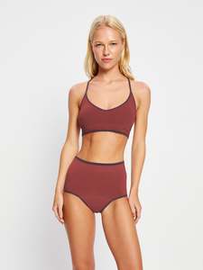 Women: Puma X Modibodi Seamless Hi Waist Boyleg Moderate Plum Purple