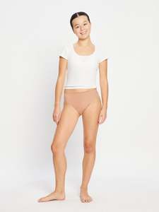 Seamfree: Teen Seamfree Hi-Leg Bikini Moderate Ballet Beige
