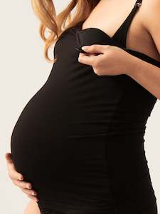Breastfeeding Cami Leak-Proof Black