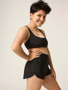 Swimwear: Teen Swimwear Cross Back Crop Black