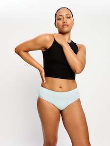 Women: Basic Mid-Rise Brief Moderate Moody Blue