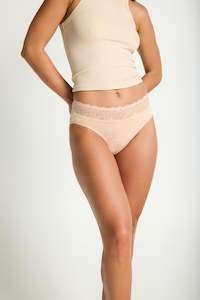 Sensual Hi Waist Bikini Light Beige