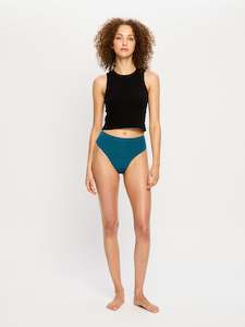 Seamfree Hi Waist Cheeky Moderate Teale Blue