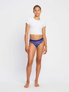 Teen Hipster Bikini Moderate Galactic Blue