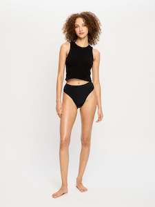 Modicomfort Seamless Hi Waist Cheeky Moderate Black
