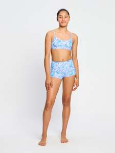 Swimwear: Teen Swimwear Hi Waist Short Super Paisley Pink