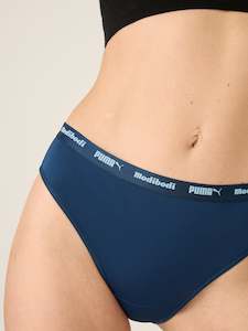 Light Absorbency: Puma X Modibodi Active Cheeky Brief Light Persian Blue