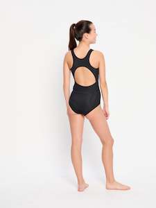 Teen Swimwear Racerback One Piece Super Black