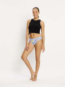Classic: SmileyWorld® | Modibodi Classic Bikini Super Happy Daisy Blue