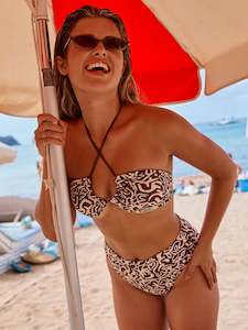 Swimwear Hi-Leg Bottom Light Sea Swirl