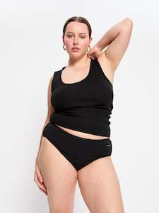 Basic Mid-Rise Brief Super Black