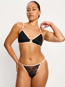 Bras Tops: Bliss Bralette Jet Black