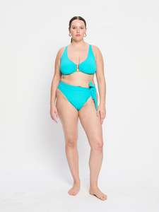 Molokai Swimwear Hi Waist Tie Bottom Super Ocean