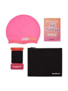 Accessories: Teen Active Period Kit with Swimwear Racerback One Piece Super Black