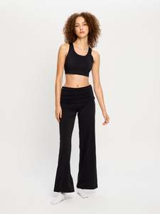 Activewear: Wide Leg Lounge Pant Black