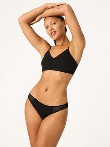 Bikini: Lucia Bikini Brief Light Noir Black