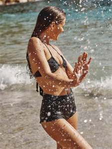 Women: Swimwear Short Super Black